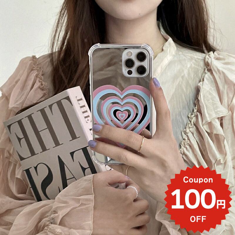樂天商城 - iphone13 ケース 韓国 かわいい iphone12 mini ケース pro iphone11 アイフォン iPhone ケース iphone13 ケース iphonese ケース ミラー 鏡 ハート シンプル レディース ペア 映え