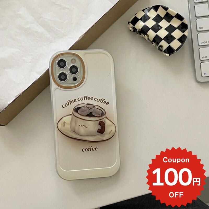 乐天商城 - iphone13 ケース 韓国 かわいい iphone12 mini ケース iphone12 pro ケース iphone11 アイフォン iPhone ケース iphonese ケース TPU グリップ スタンド コーヒー coffee