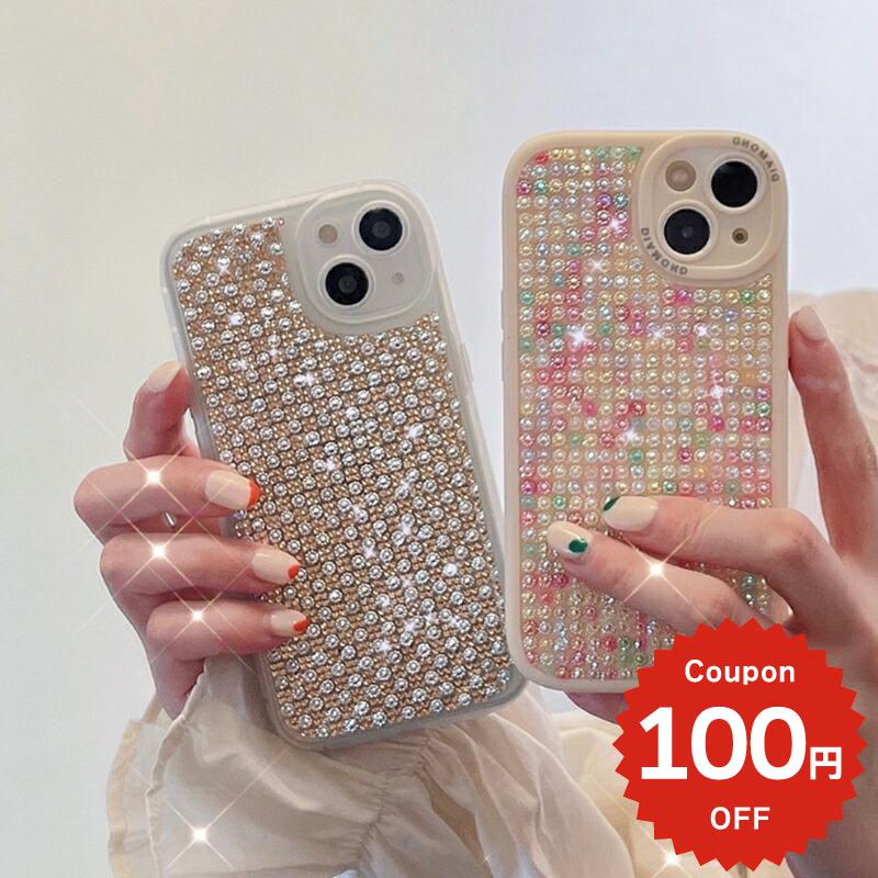 Rakuten - iphone13 ケース 韓国 かわいい iphone12 mini ケース iphone12 pro ケース iphone11 アイフォン iPhone ケース iphonese ケース TPU キラキラ ビジュー 派手 かわいい レディース ペア