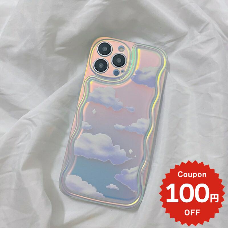 Rakuten - iphone15 ケース かわいい 韓国 iphone14 ケース iphone14 ケース iphone14pro iphone13 pro iphone12 mini ケース iphone11 アイフォン iPhone ケース TPU クラウド 雲 オーロラ レディース ペア