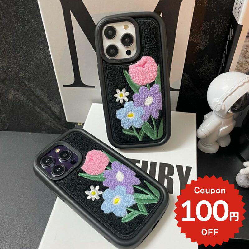 iphone14 ケース 韓国 かわいい 花 iphone13 ケース iphone14pro iphone13 pro iphone12 mini ケース iphone11 アイフォン iPhone ケース iphonese ケース 韓国 かわいい おしゃれ PC もこもこ 秋冬 フラワー チューリップ ペア