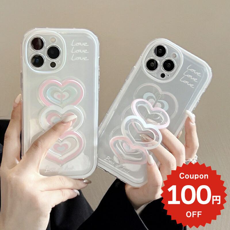 Rakuten - iphone14 ケース 韓国 かわいい iphone13 ケース iphone14pro iphone13 pro iphone12 mini ケース iphone11 アイフォン iPhone ケース iphonese ケース かわいい おしゃれ TPU ハート バンド クリア レディース ペア