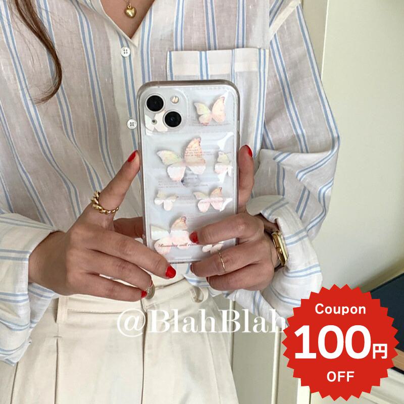 Rakuten - iphone14 ケース 韓国 かわいい iphone13 ケース iphone14pro iphone13 pro iphone12 mini ケース iphone11 アイフォン iPhone ケース iphonese ケース かわいい おしゃれ TPU ダウン クリア 透明 蝶々 チョウ レディース ペア