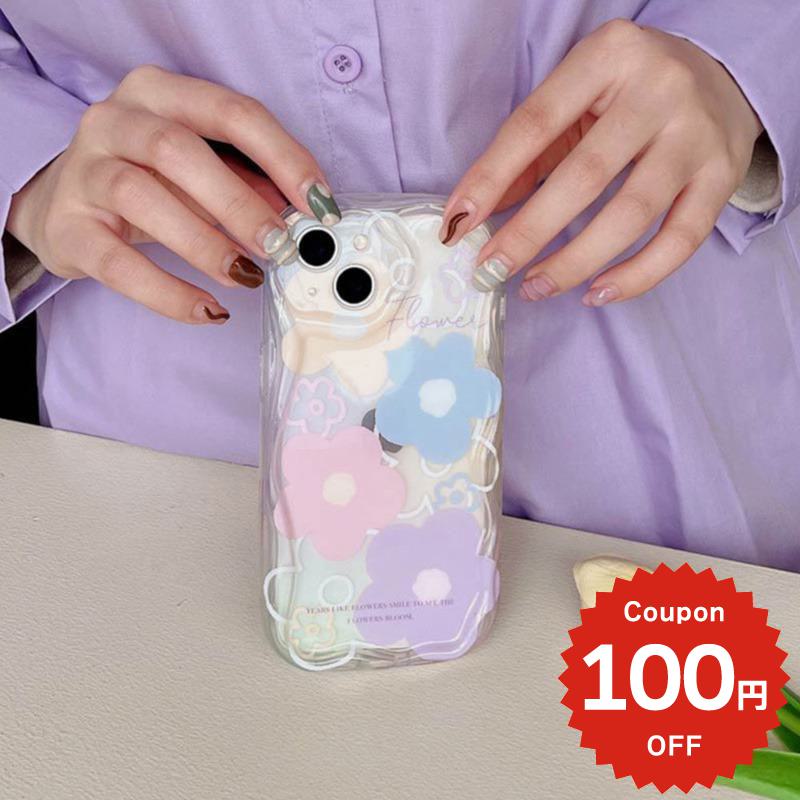 Rakuten - iphone14 ケース 韓国 かわいい 花 iphone13 ケース iphone14pro iphone13 pro iphone12 mini ケース iphone11 アイフォン iPhone ケース iphonese ケース 韓国 おしゃれ TPU パステル フラワー クリア 透明 おしゃれ かわいい