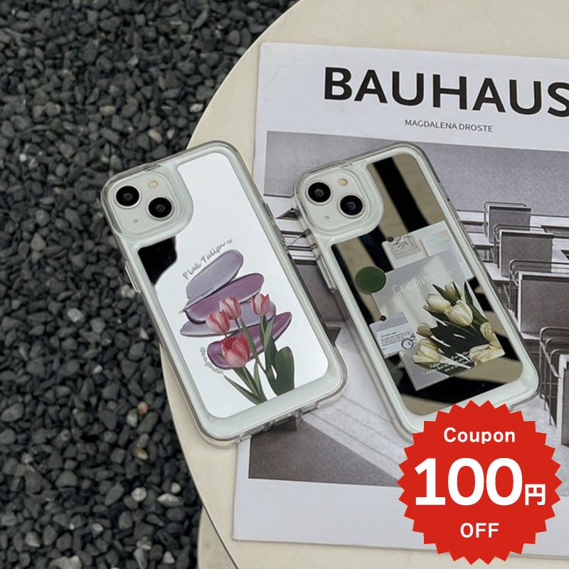 Rakuten - iphone14 ケース 韓国 かわいい 花 iphone13 ケース iphone14pro iphone13 pro iphone12 mini ケース iphone11 アイフォン iPhone ケース iphonese ケース 韓国 おしゃれ アクリル ペイント チューリップ ミラー 鏡 おしゃれ かわいい