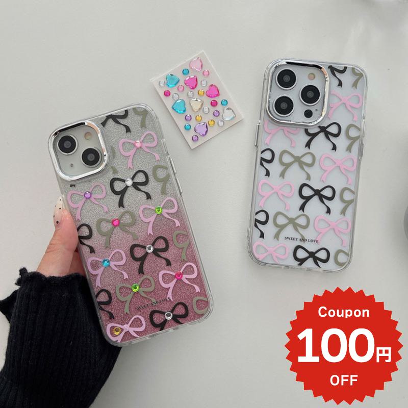 樂天商城 - iphone14 ケース 韓国 かわいい iphone13 ケース iphone14pro iphone13 pro iphone12 mini ケース iphone11 アイフォン iPhone ケース iphonese ケース かわいい おしゃれ TPU リボン グラデーション デコレーション シール おしゃれ かわいい