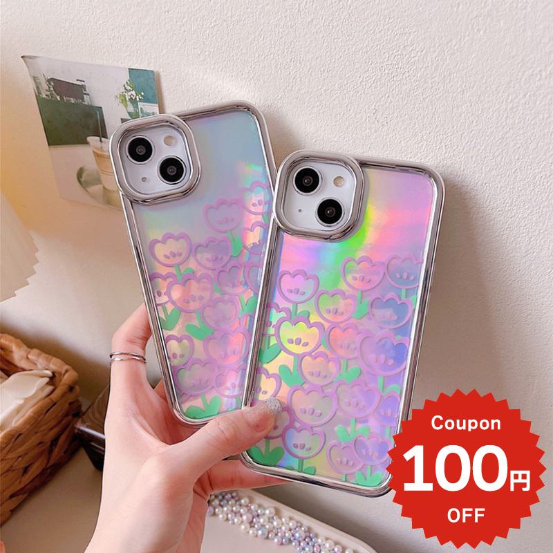 Rakuten - iphone14 ケース 韓国 かわいい 花 iphone13 ケース iphone14pro iphone13 pro iphone12 mini ケース iphone11 アイフォン iPhone ケース iphonese ケース 韓国 かわいい おしゃれ TPU チューリップ 総柄 オーロラ レディース 大人 女子
