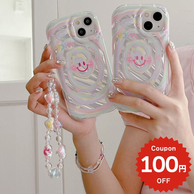Rakuten - iphone14 ケース 韓国 かわいい iphone13 ケース iphone14pro iphone13 pro iphone12 mini ケース iphone11 アイフォン iPhone ケース iphonese ケース かわいい おしゃれ TPU ハート ストラップ チャーム スマイル ニコちゃん 女子