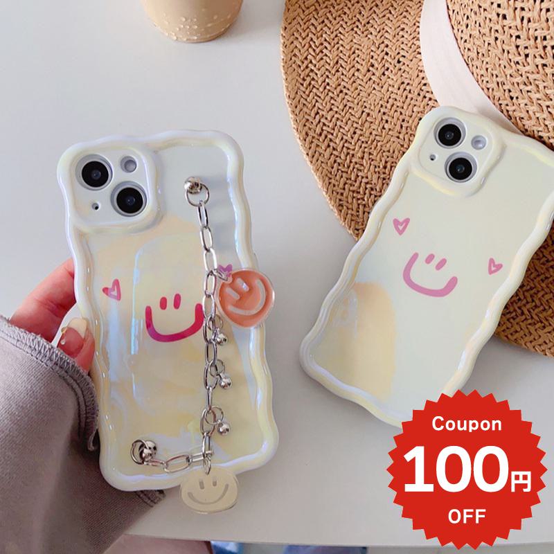 乐天商城 - iphone14 ケース 韓国 かわいい 花 チェーン iphone13 ケース iphone14pro iphone13 pro iphone12 mini ケース iphone11 アイフォン iPhone ケース iphonese ケース 韓国 かわいい おしゃれ TPU スマイル ニコちゃん レディース 大人 女子