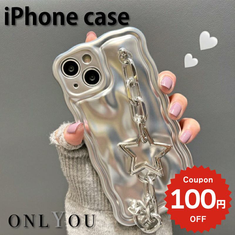 Rakuten - iphone14 ケース 韓国 かわいい 花 チェーン iphone13 ケース iphone14pro iphone13 pro iphone12 mini ケース iphone11 アイフォン iPhone ケース iphonese ケース 韓国 かわいい おしゃれ TPU シルバー スター 星 レディース 大人 女子