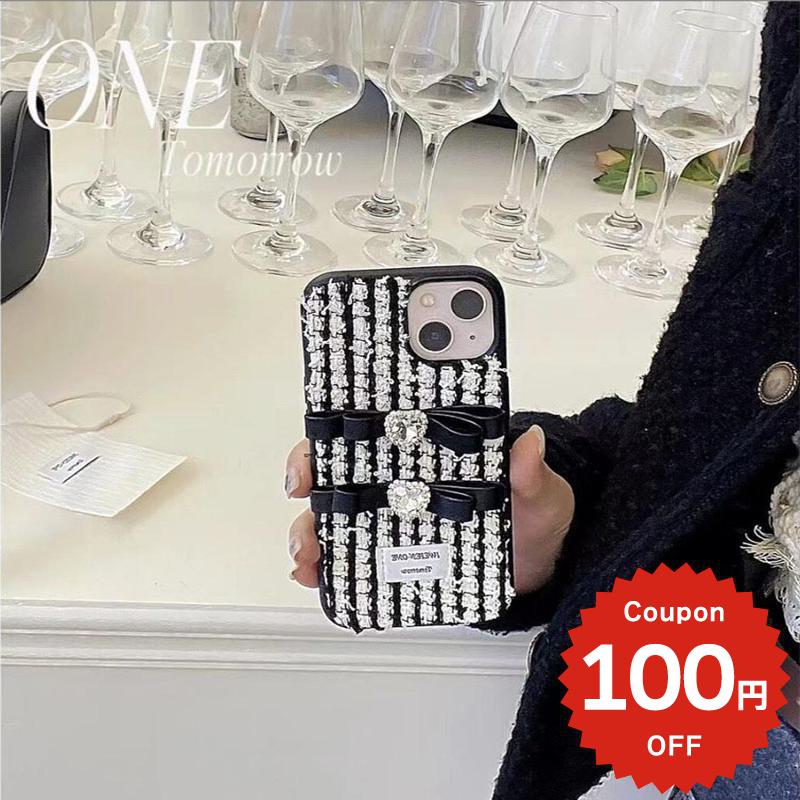 Rakuten - iphone15 ケース かわいい 韓国 iphone14 ケース iPhone13 ケース iPhonese ケース iPhone ケース iphone12 ケース おしゃれ TPU ツイード リボン りぼん ガーリー レディース 大人 女子