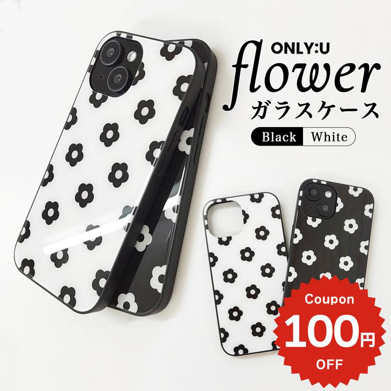 Rakuten - iPhone17e ケース かわいい magsafe対応 iPhone17 16 ケース iphone16e 17Air 17Pro 17Max iPhone15 14 13 12 11 Galaxy S25 ケース 背面ガラス 韓国 おしゃれ 小花 花柄 フラワー 大人可愛い 耐衝撃 スマホケース カバー 強化ガラス アイフォン 17 16 15 ONLYOU