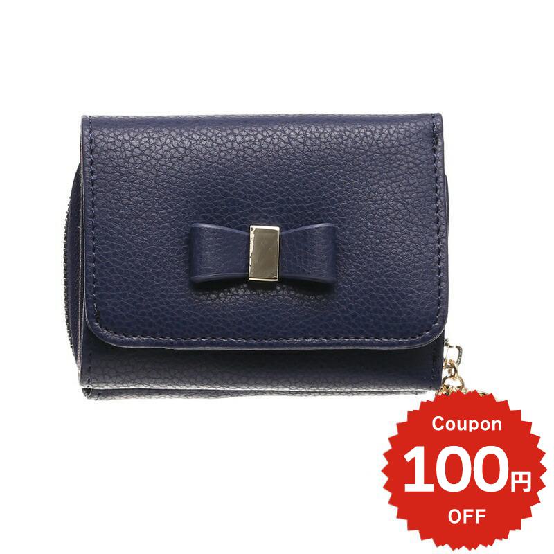 樂天商城 - 財布 三つ折り オシャレ FROMb リボン フロムビー 3つ折り財布 Half wallet サイフ レディース コインケース付き onlyou オンリーユー