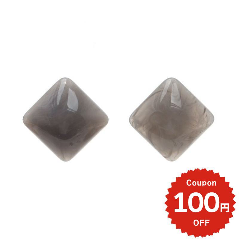 ダイヤマーブルイヤリング グレー onlyou オンリーユー