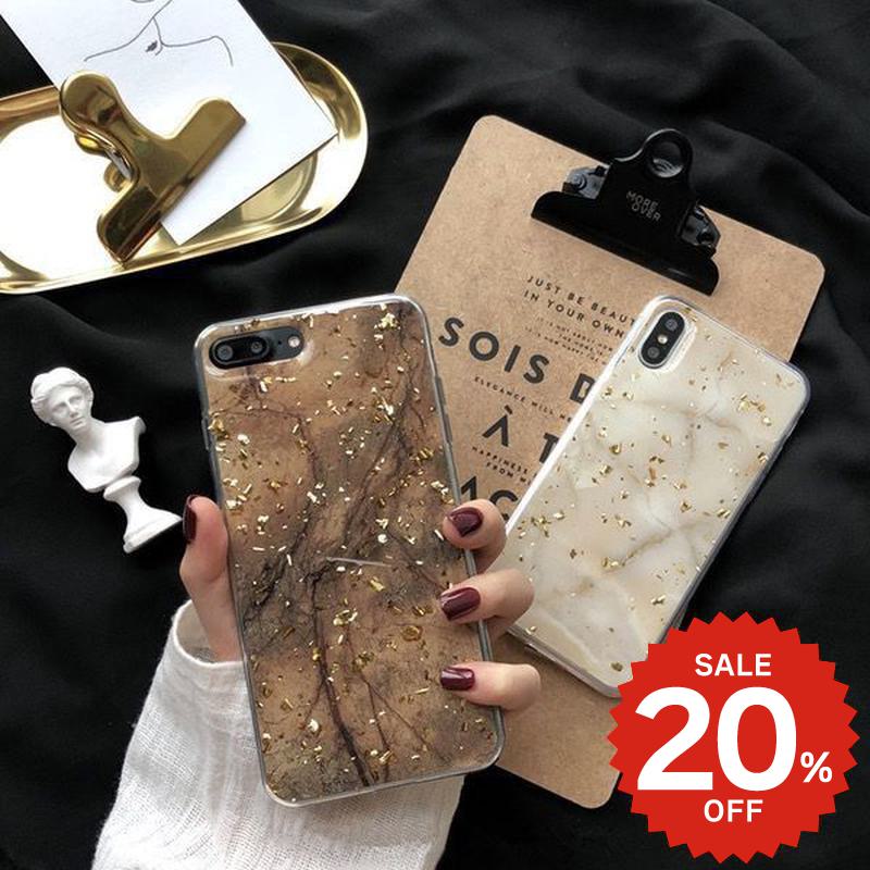 Rakuten - iphonese ケース かわいい 韓国 第2世代 第3世代 iPhonexrケース iphoneXs ケース iphonexsmax 大理石柄 金箔 グリッター シンプル