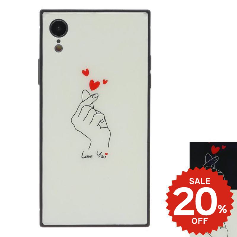 Rakuten - iphonese ケース かわいい 韓国 第2世代 第3世代 iPhonexrケース iphoneXs ケース iphonexsmax かわいい 大人かわいい おしゃれ 指ハート ハート Loveyou スクエア トレンド 大人