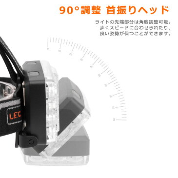 ヘッドランプ 14灯式 Ledヘッドライト ハイパワーLED 14ランプ ビーズ レッドライト 警告ライト Usb充電式 ライト 懐中電灯 調節可 アングル 屋外 防水 ナイトフィッシングヘッドライト 超高輝度 XPE IPX6 釣り アウトドア 登山 防災 ライト 作業灯 災害対策 ブラック