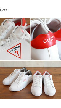 【GWも営業】GUESS スニーカー ゲス ／ レディース メンズ ユニセックス 男女兼用 靴 シューズ カジュアル シンプル おしゃれ ブランド ロウカットシューズ 定番 履きやすい フラット レースアップ