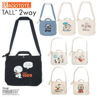 スヌーピー トール SC.TALL 2Way刺繍 Peanuts‐3E ／ ROOTOTE スヌーピー キャラクター 2WAY ショルダーバッグ トートバッグ 綿 ななめ掛け 買い物 お散歩 レディース キッズ 新作 キャンバス サコッシュ ウッドストック