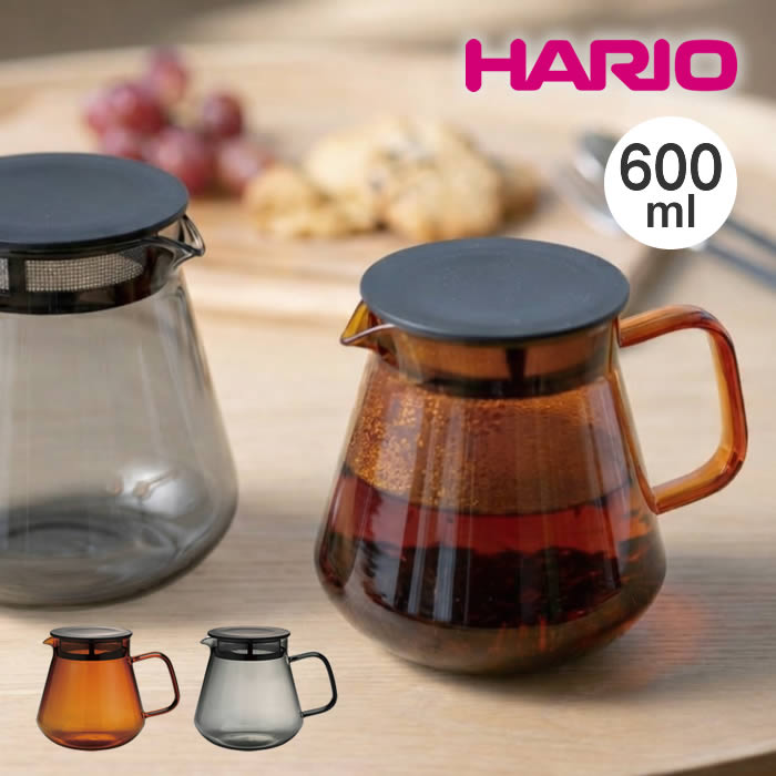 【先着限定1300円引クーポンあり】ハリオ ティー&コーヒーサーバー 600ml HARIO COLORS 耐熱ガラス HCT-600-AB HCT-600-G...