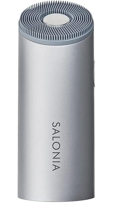 樂天商城 - 【新品】SALONIA サロニア 洗顔ブラシ イオンフェイシャルブラシ 電動洗顔ブラシ 毛穴洗浄 小鼻 洗顔 黒ずみ SAL21202SL シルバー