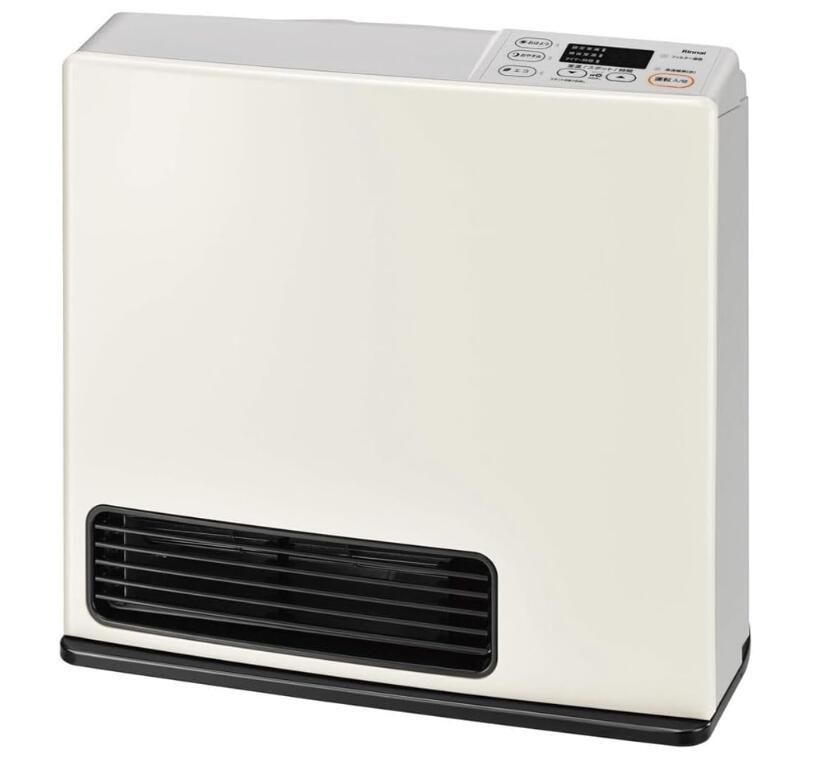【開封済み、未使用品】リンナイ SRC-365E プロパンガス用ガスファンヒーター ホワイト 木造11畳 コンクリート15畳