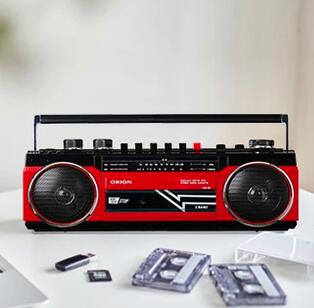 【新品】在庫処分！ORION(オリオン) Bluetooth機能搭載 ステレオラジカセ SCR-B3 ｜ ブルートゥース オーディオ ラジオカセッ...