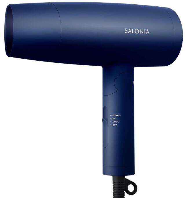 【新品】SALONIA サロニア スピーディーイオン ドライヤー 大風量 速乾 軽量 マイナスイオン ヘアドライヤー SL-013NV ネイビー