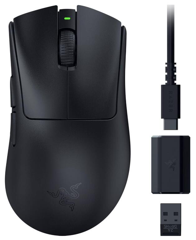樂天商城 - 【新品】Razer レイザー DeathAdder V3 HyperSpeed ワイヤレス ゲーミングマウス 超軽量 55g 小型 コンパクトな形状でありながら自然なグリップを提供 つかみ持ち/つまみ持ちに対応 高速かつ正確なマウス操作を実現 エルゴノミック設計 Focus X 26K オプティカルセンサー