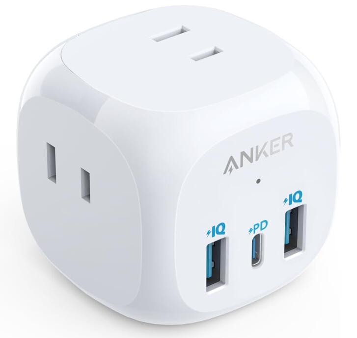 【新品】Anker PowerExtend (6-in-1)(USBタップ 電源タップ AC差込口 USB-Cポート USB-Aポート) 【PSE技術基準適合/USB Power Delivery対応/コンパクトサイズ】MacBook PD対応 Windows PC iPad iPhone Galaxy Android（楽天・株式会社ECメゾン）