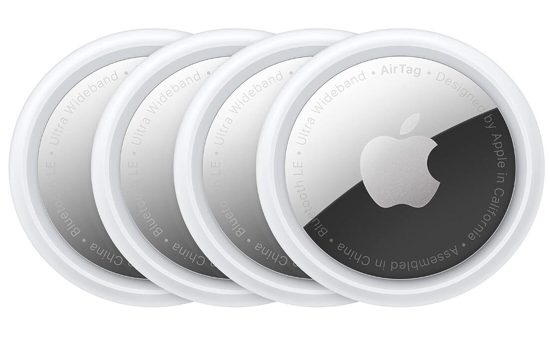 【新品】Apple AirTag 4個入り 紛失防止タグ 置き忘れ防止 耐水 防塵 iPhone/iPad「探す」ネットワーク対応 CR2032コイン型バッテリー