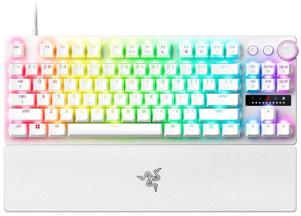 【新品】ラピッドトリガー 搭載 Razer レイザー Huntsman V3 Pro Tenkeyless JP (White Edition) ラピッドトリガーと調整可能なアクチュエーション搭載のアナログ ゲーミングキーボード アナログオプティカルスイッチ 調整可能アクチュエーション 押下圧 40G リストレスト（楽天・株式会社ECメゾン）