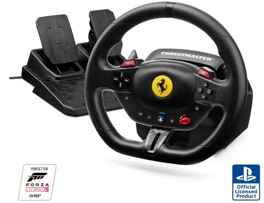 【新品】Thrustmaster T98 Ferrari 296 GTB PS5/PS4/PC(Windows 10/11)対応 ステアリングコントローラー Ferrari公式ライセンス ハンコン