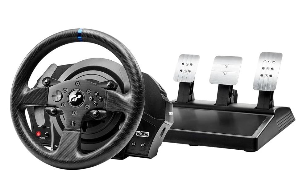 【箱痛み大 新品未使用品】Thrustmaster T300 RS GT - PC PS4 PS5 PS5 Pro対応 フォースフィードバック搭載の高性能レーシングホイール＆ペダルセット