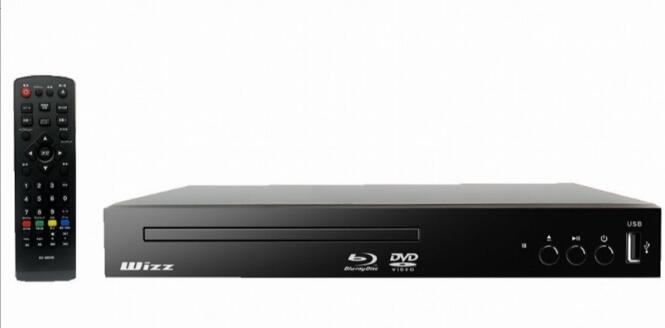 【新品】ブルーレイディスクプレーヤー DVDプレーヤー Wizz ダイニチ電子 据置型 HDMI出力 USB端子 コンパクト設計 AC電源 リモコン付 ブラック WSB-SH820