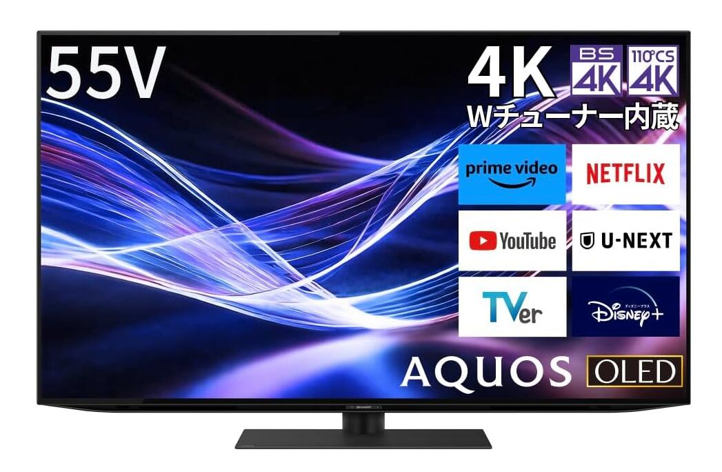 楽天市場】AQUOS 55V型有機EL テレビ 4T-C55DQ1の通販