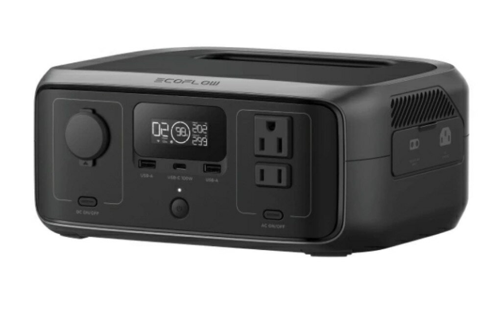 【新品】EcoFlow ポータブル電源 リン酸鉄 長寿命 1hフル充電 RIVER 3 230Wh 小型 蓄電池 発電機 ポータブル バッテリー 急速充電 アプリ対応 車中泊 AC出力300W アウトドア 台風 停電 防災グッズ キャンプ