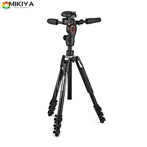 Manfrotto トラベル三脚キット ビデオ三脚キット 3ウェイ三脚キット befree 3ウェイライブ アドバンス 3ウェイ雲台付属 折りたたみ式 小型 スチル・ムービー兼用 動画撮影 ムービー撮影 ブイログ ユーチューバー フルードド