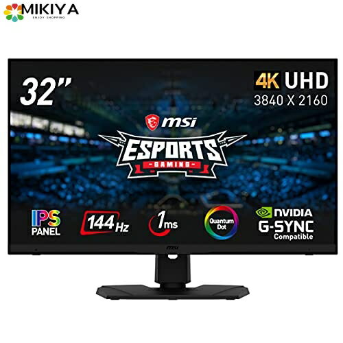 MSI Optix MPG321UR-QD ̻ҥɥå ߥ󥰥˥ IPSѥͥ ٥ 䤫ȯ 4K UHD/32/144Hz/1ms/HDR600б/G-Sync Compatible/PS5б(4K