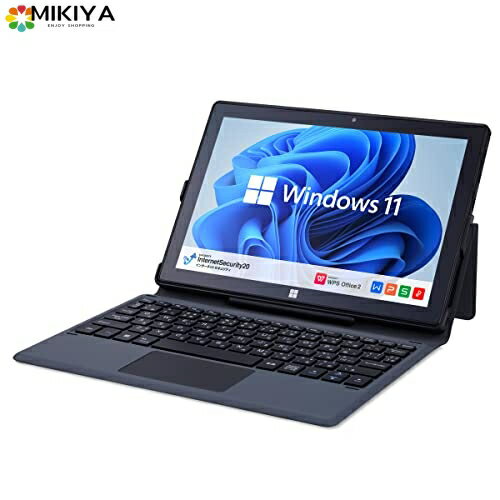 Windows タブレット GM-JAPAN ノートパソコン Windows 11 Office搭載 575g 10.1インチ 2in1 タブレット メモリ 4GB/SSD 128GB/日本語キーボード/Celeron/WIFI/USB3.0/HDMI/WEBカメラ