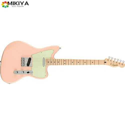 Squier by Fender エレキギター Paranormal Offset Telecaster、 Maple Fingerboard、 Mint Pickguard、 Shell Pink SHP ソフトケース付き