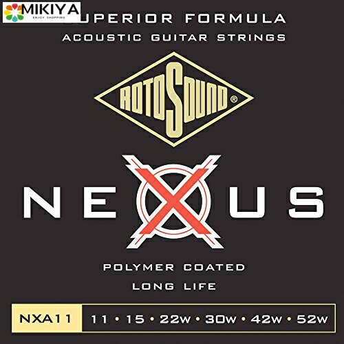 ROTOSOUND ロトサウンド アコースティックギター弦 Coated Phosphor Bronze / Light (.011-.052) NXA11