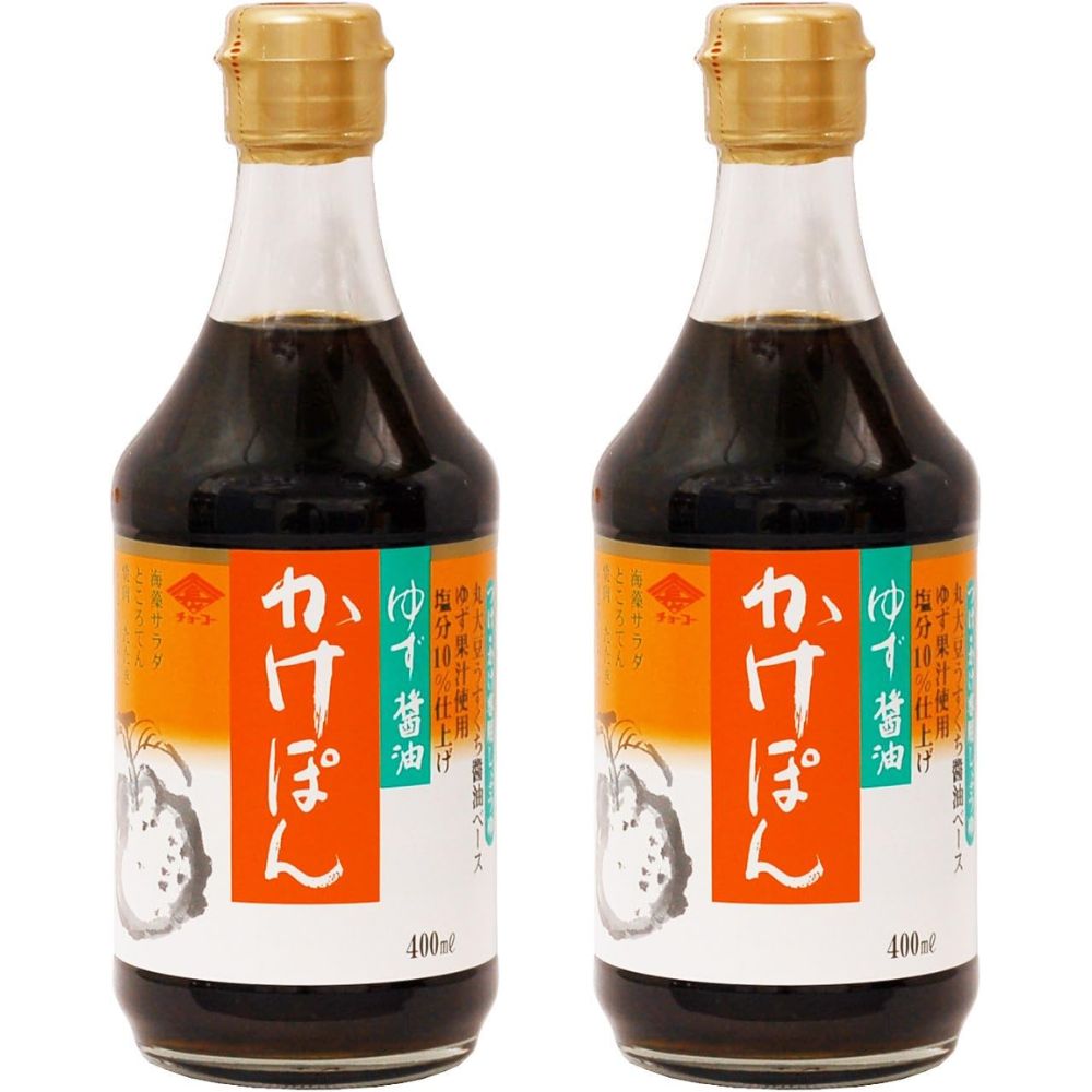 チョーコー ゆず醤油かけぽん 400ml 瓶×2