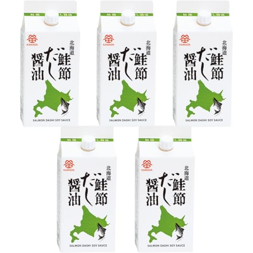 鎌田醤油 鮭節だし醤油 200ml ×5本