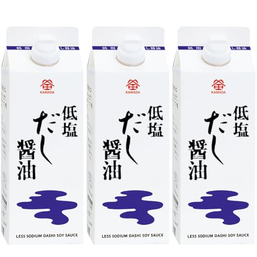 鎌田醤油 低塩だし醤油 500ml ×3本