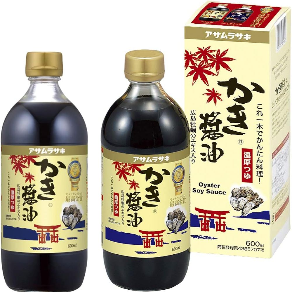 アサムラサキ かき醤油600ml 化粧箱入り ✕2