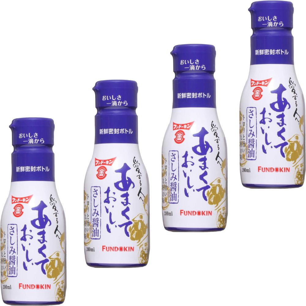 フンドーキン醤油 あまくておいしいさしみ醤油 200ml ×4本
