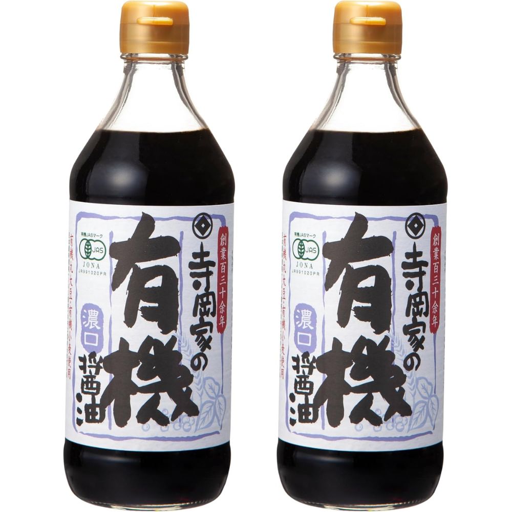 寺岡有機醸造 寺岡家の有機醤油濃口 500ml✕2