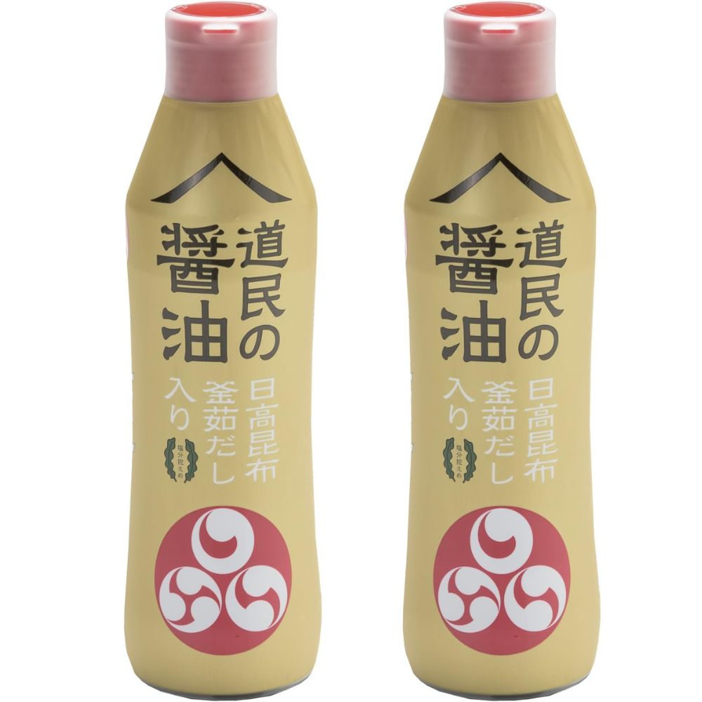 トモエ 道民の醤油日高昆布 450ml✕2