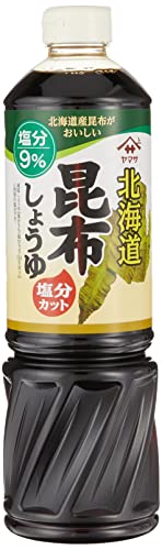 ヤマサ 北海道昆布醤油塩分カット 1000ml✕2